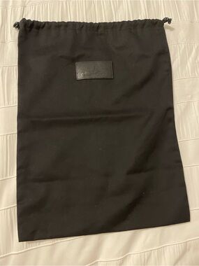 Authentic Alexander Wang Black Dust Bag Drawstring Storage Bag Medium Large